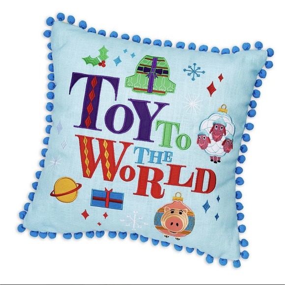 Disney Holiday Disney Parks Toy To The World Pixar Holiday Throw